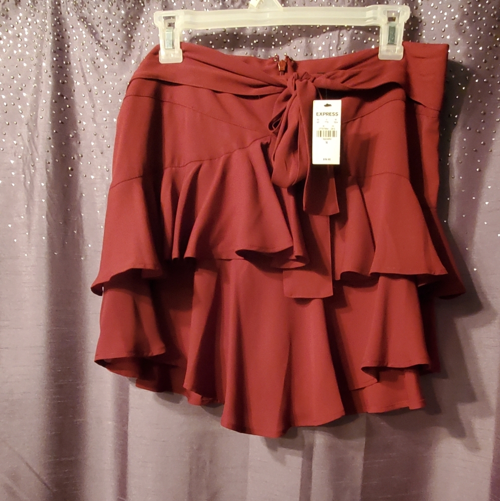 Express red skirt